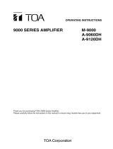 TOA Electronics Stereo Amplifier A-9120DH User manual