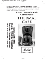 Melitta Thermal Cafe ME8TPWCAN User manual