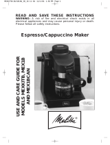 Toastmaster Espresso Maker MEXKITB, MEX1B, MEX1BCAN User manual