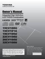 Toshiba Flat Panel Television 15CV101U User manual