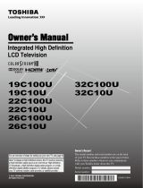 Toshiba Flat Panel Television 19C100U User manual
