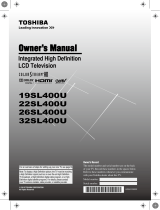 Toshiba 19SL400U User manual