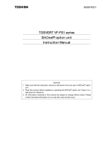 Toshiba BCN002Z User manual