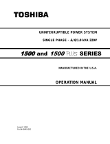 Toshiba Power Supply 1500 User manual