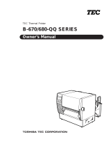Toshiba Printer B-680-QQ User manual