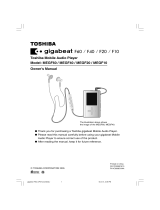 Toshiba MP3 Player MEGF60 User manual