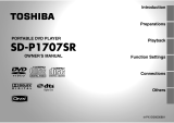 Toshiba Portable DVD Player SD-P1707SR User manual