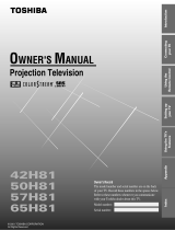 Toshiba 57H81 User manual
