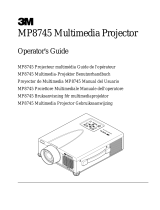Toshiba Projector MP8745 User manual