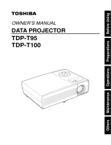 Toshiba Projector Accessories TDP-T95 User manual