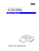 Toshiba Scale SL-5300 Series User manual