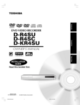 Toshiba Speaker System D-KR4SU User manual