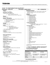 Toshiba PDA0EU00101Y User manual