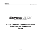 Toshiba CTX28 User manual