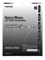 Toshiba TV DVD Combo 20HLV86 User manual