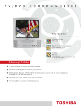 Toshiba TV DVD Combo MD13N1 User manual