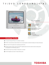 Toshiba TV DVD Combo MD 14FN1 User manual