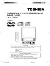 Toshiba TV DVD Combo MD13M1 User manual