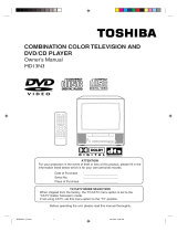 Toshiba TV DVD Combo MD13N3 User manual