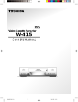 Toshiba VCR W-415 User manual