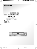 Toshiba VCR W-727 User manual