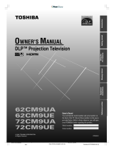 Toshiba 62CM9UE User manual