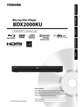 Toshiba BDX2000KU User manual