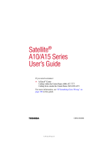 Toshiba A15-S157 User manual