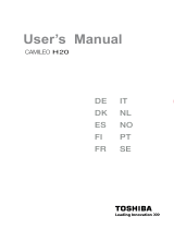 Toshiba Camcorder H20 User manual
