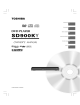 Toshiba Car Video System SD900KY User manual