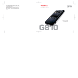 Toshiba Cell Phone G810 User manual