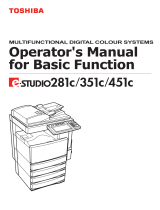 Toshiba Copier 281c/351c/451c User manual