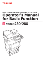 Toshiba 280 User manual