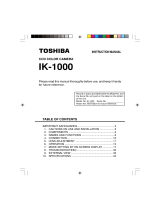 Toshiba Digital Camera IK-1000 User manual