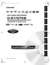 Toshiba DVR D-R17DTKB User manual