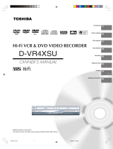 Toshiba DVD VCR Combo D-VR4XSU User manual