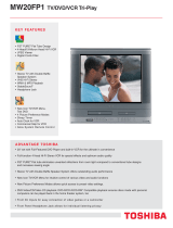 Toshiba DVD VCR Combo MW 20FP1 User manual