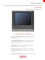 Toshiba DVD VCR Combo MW20H63 User manual