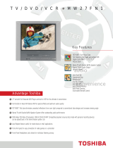 Toshiba DVD VCR Combo MW27FN1 User manual
