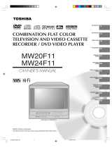 Toshiba DVD VCR Combo MW24F11 User manual