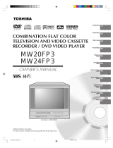 Toshiba DVD VCR Combo MW24FP3 User manual