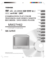 Toshiba DVD VCR Combo MW27H62 User manual