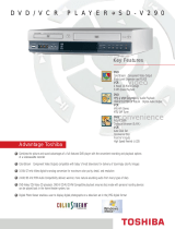 Toshiba DVD VCR Combo SD-V290 User manual