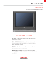 Toshiba DVD VCR Combo MW27H63 User manual