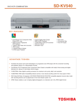 Toshiba DVD VCR Combo SD-KV540 User manual