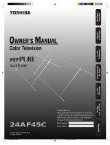 Toshiba DVD Player 24AF45C User manual