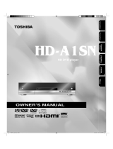 Toshiba DVD Player HD-A1 User manual