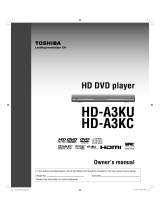 Toshiba HD-A30 - HD DVD Player User manual