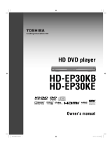 Toshiba DVD Player HD-EP30KB User manual