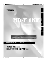 Toshiba DVD Player HD-E1KE User manual